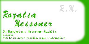 rozalia meissner business card